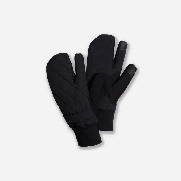 Brooks Shield Lobster Israel - Men's Running Gloves - Black (29036-KAZM)